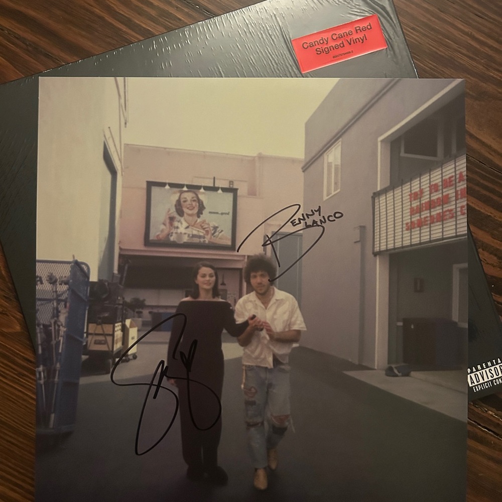 Signed Selena Gomez/Benny Blanco ‘I Said I Love You First’ Candy Cane Red Vinyl